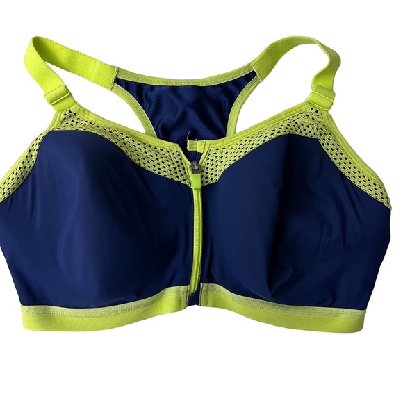 Wacoal Intimates & Sleepwear Wacoal Front Zip Sports Bra Blue Size